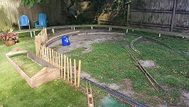 Backyard Railroad Replacing Loop Stringers