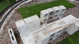Backyard Railroad Initial Downtown Marketplace Paving