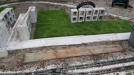 Backyard Railroad Initial Downtown Marketplace Paving