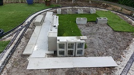 Backyard Railroad Initial Downtown Marketplace Facing