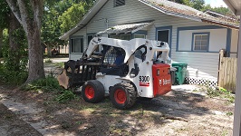 Backyard Tree Removal Bobcat In Action