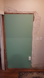 The Hall Drywall Cut To Fit And Installed