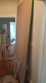 New Drywall To Wall In The Old Doorway