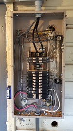 Side Porch Electrical Panel Nicely Dressed